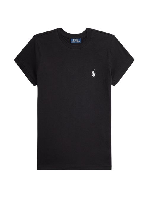 t-shirt donna girocollo mezza manica nero Ralph Lauren | 211898698007